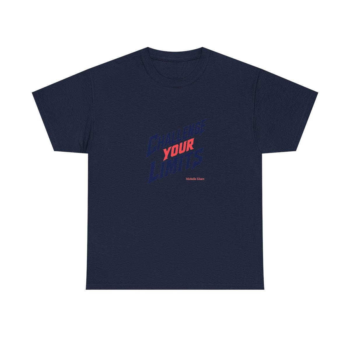 Michelle Khare "Challenge Your Limits" Unisex Tee - alternate angle 2, merchandise