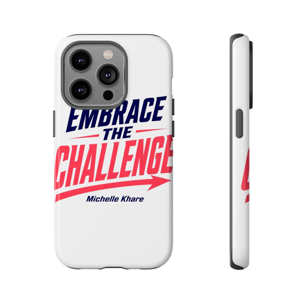 Michelle Khare "EMBRACE THE CHALLENGE" Phone Case - alternate angle 4, merchandise