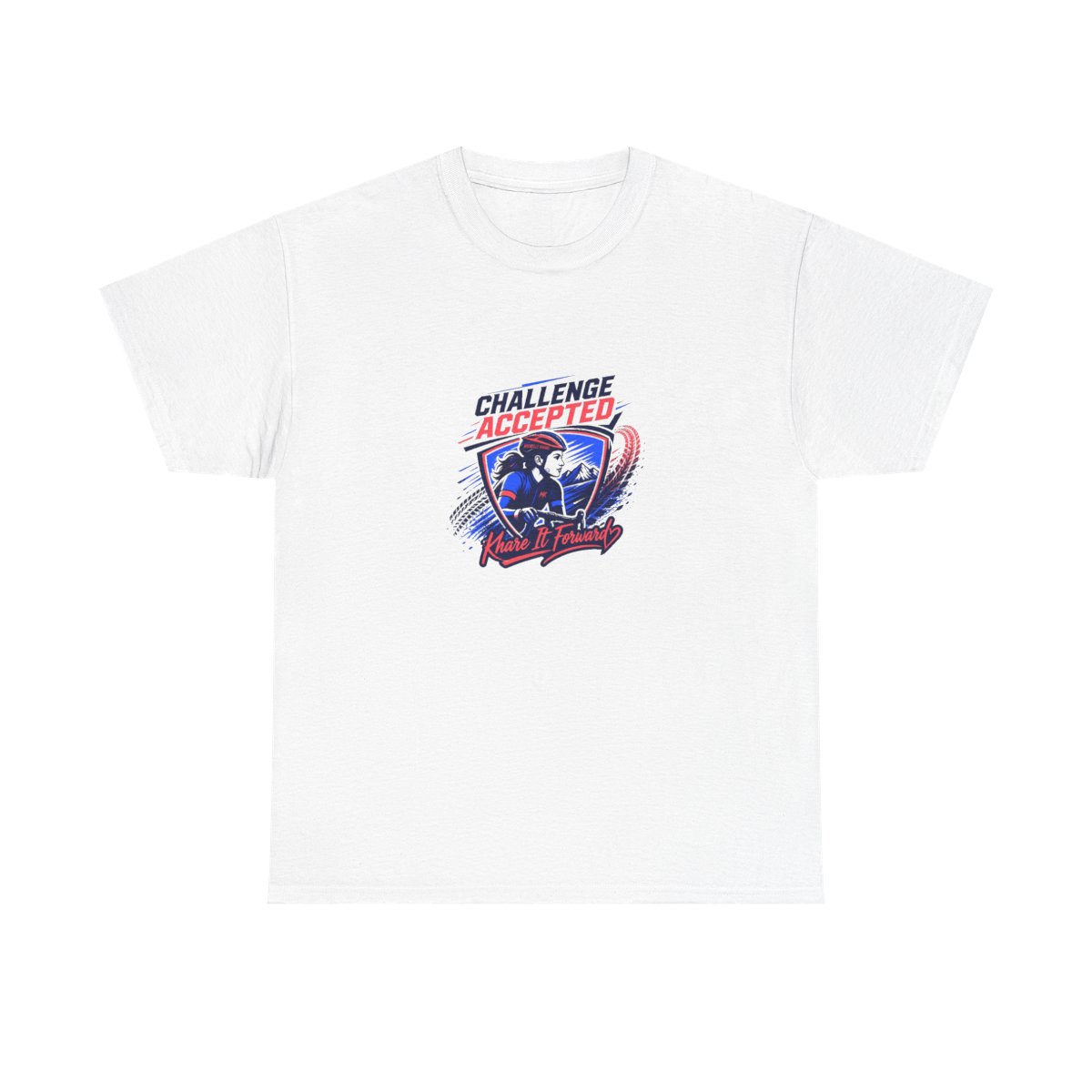 Michelle Khare "Challenge Accepted" Unisex Tee - alternate angle 3, merchandise